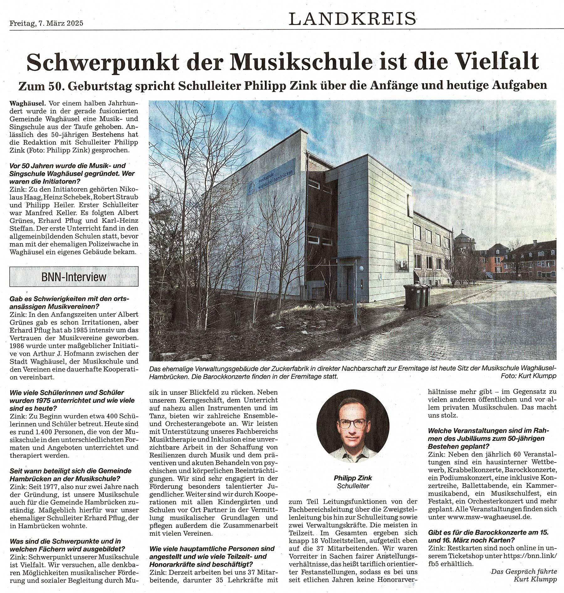 Schwerpunkt der Musikschule ist die Vielfalt